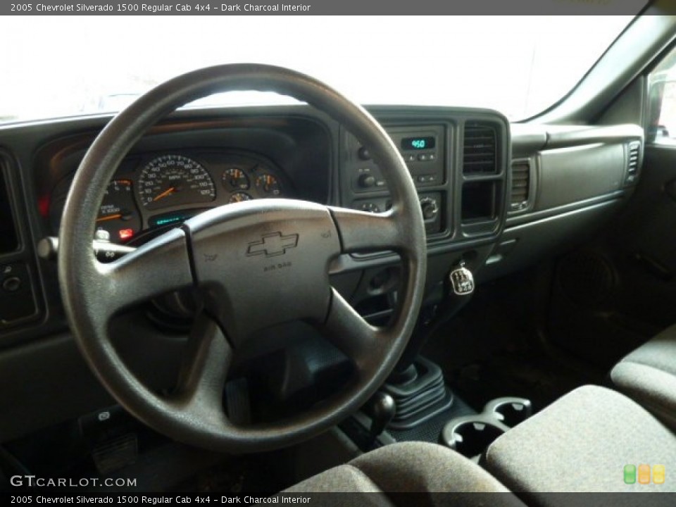 Dark Charcoal Interior Dashboard for the 2005 Chevrolet Silverado 1500 Regular Cab 4x4 #58931409