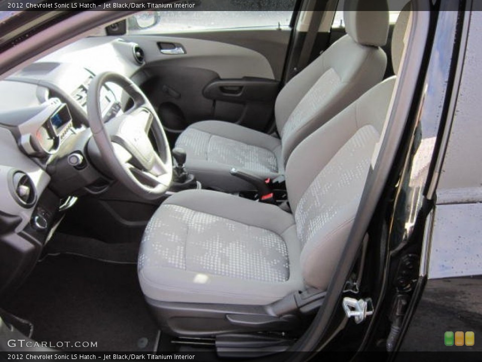 Jet Black/Dark Titanium Interior Photo for the 2012 Chevrolet Sonic LS Hatch #58931706