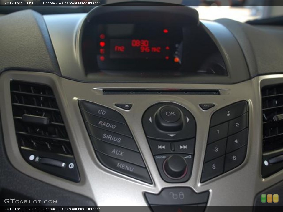 Charcoal Black Interior Controls for the 2012 Ford Fiesta SE Hatchback #58933074