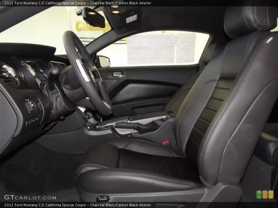 Charcoal Black/Carbon Black Interior Photo for the 2012 Ford Mustang C/S California Special Coupe #58934262