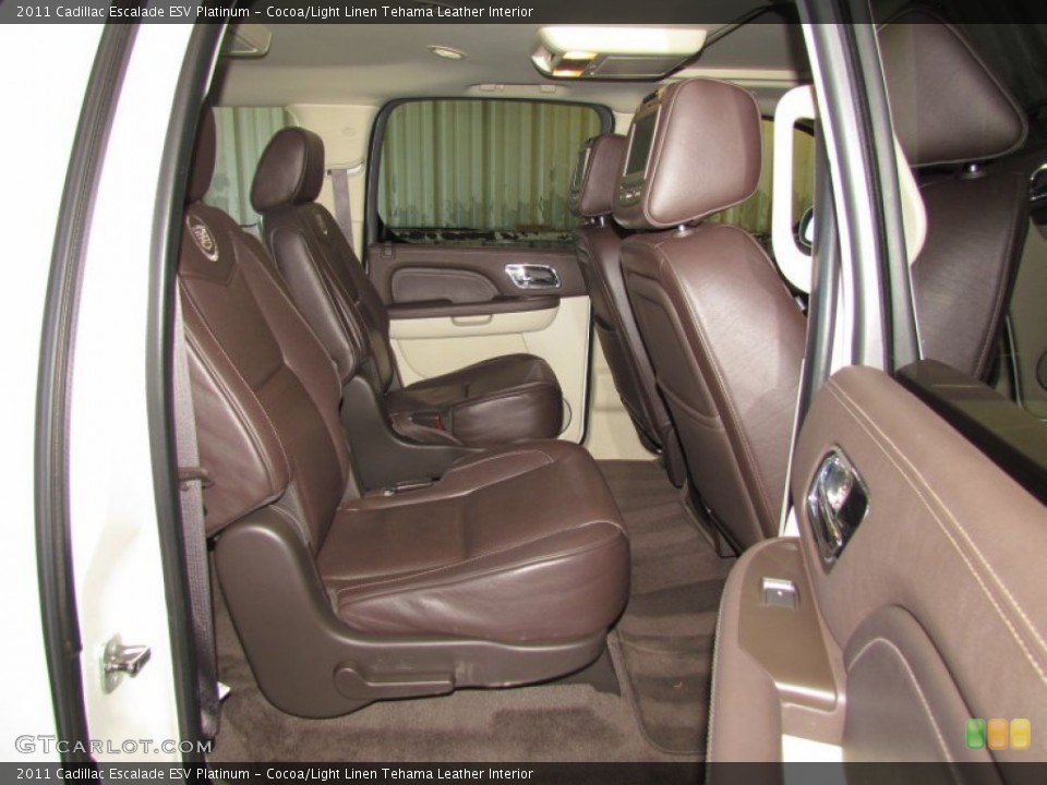 Cocoa/Light Linen Tehama Leather Interior Photo for the 2011 Cadillac Escalade ESV Platinum #58934463