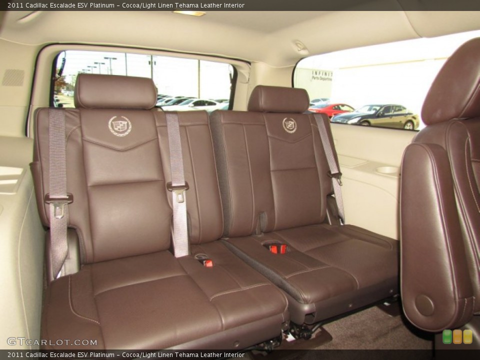 Cocoa/Light Linen Tehama Leather Interior Photo for the 2011 Cadillac Escalade ESV Platinum #58934472