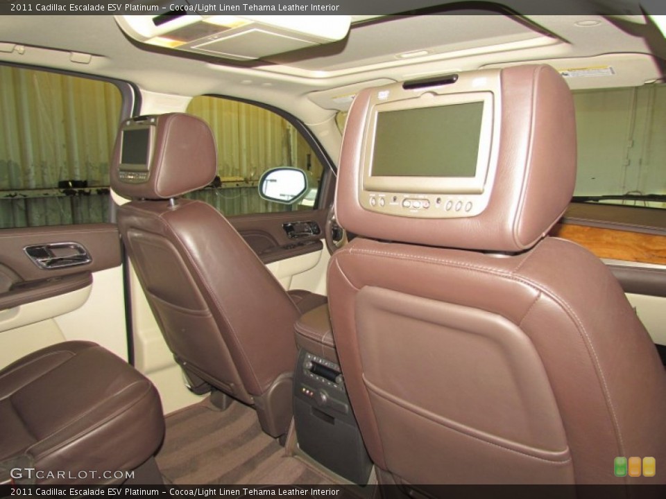 Cocoa/Light Linen Tehama Leather Interior Photo for the 2011 Cadillac Escalade ESV Platinum #58934568