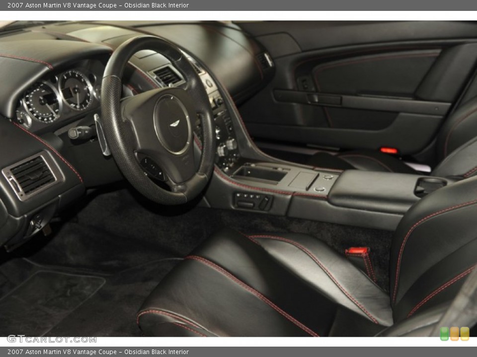 Obsidian Black Interior Photo for the 2007 Aston Martin V8 Vantage Coupe #58935195