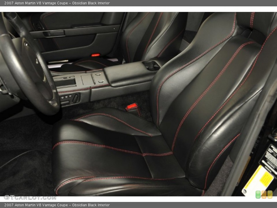 Obsidian Black Interior Photo for the 2007 Aston Martin V8 Vantage Coupe #58935204