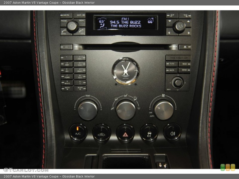 Obsidian Black Interior Controls for the 2007 Aston Martin V8 Vantage Coupe #58935272