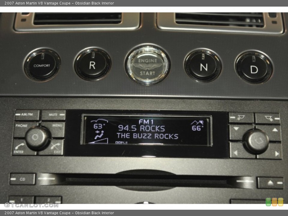 Obsidian Black Interior Controls for the 2007 Aston Martin V8 Vantage Coupe #58935279