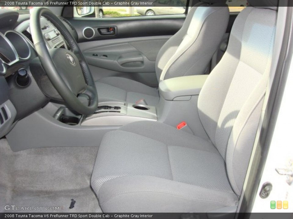 Graphite Gray Interior Photo for the 2008 Toyota Tacoma V6 PreRunner TRD Sport Double Cab #58939308