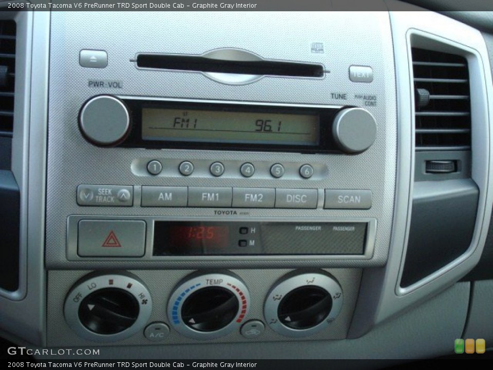 Graphite Gray Interior Audio System for the 2008 Toyota Tacoma V6 PreRunner TRD Sport Double Cab #58939374