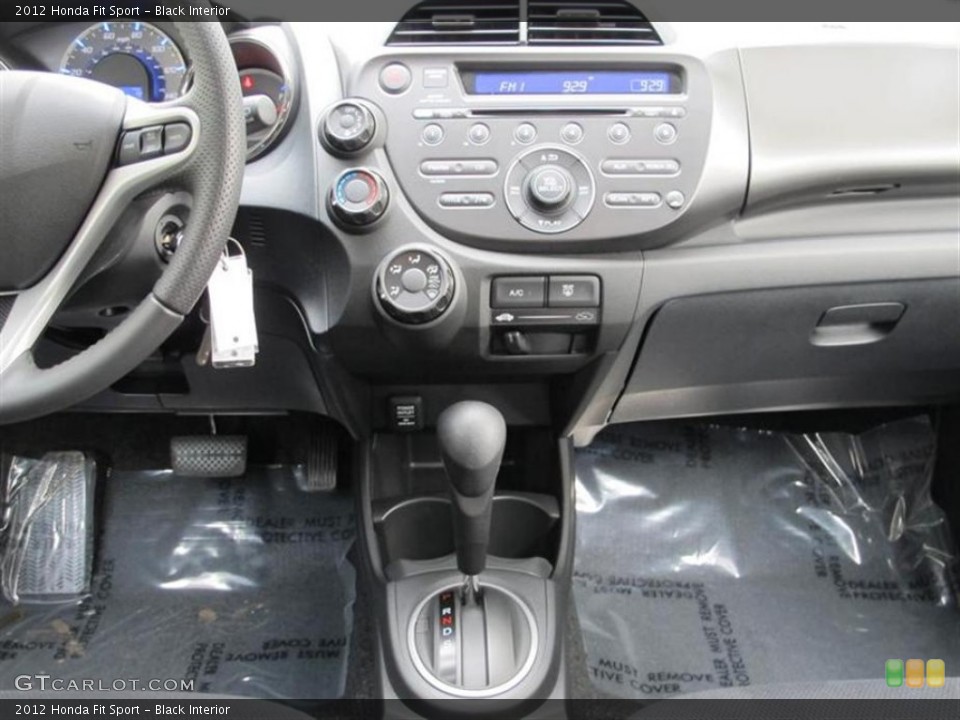 Black Interior Controls for the 2012 Honda Fit Sport #58941003