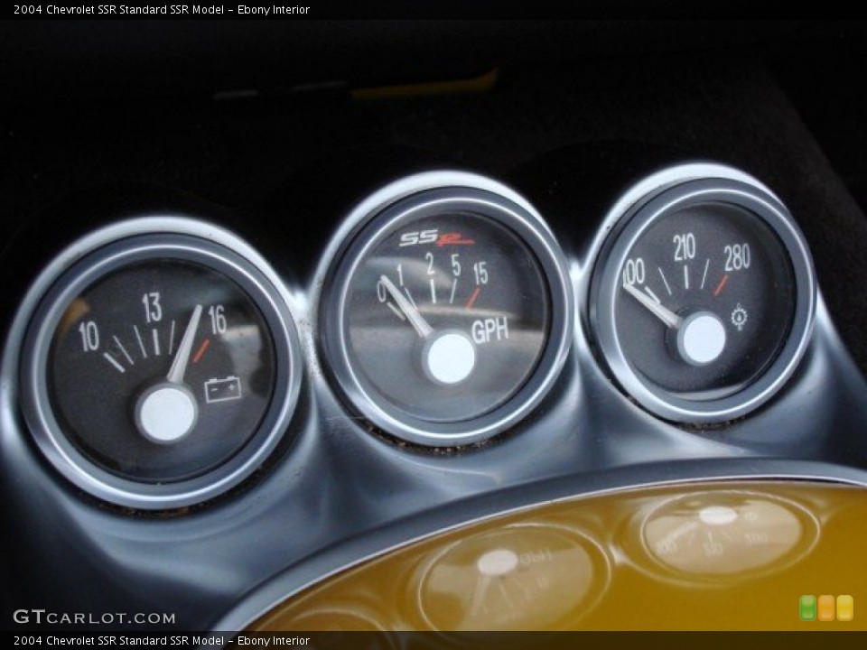 Ebony Interior Gauges for the 2004 Chevrolet SSR  #58941387