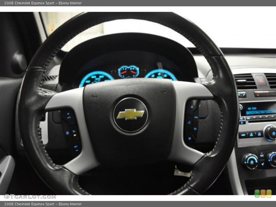 Ebony Interior Steering Wheel for the 2008 Chevrolet Equinox Sport #58941789