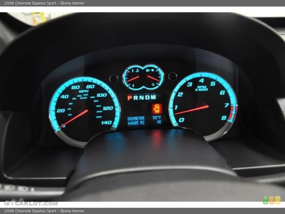 Ebony Interior Gauges for the 2008 Chevrolet Equinox Sport #58941798