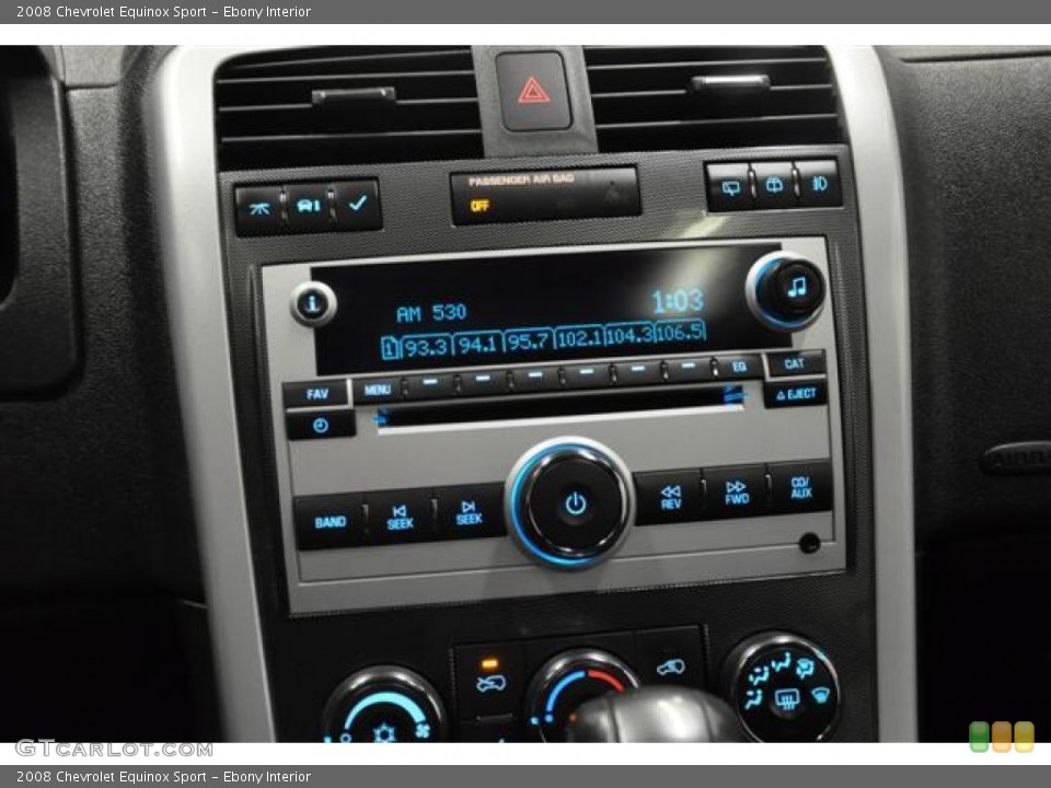 Ebony Interior Audio System for the 2008 Chevrolet Equinox Sport #58941819
