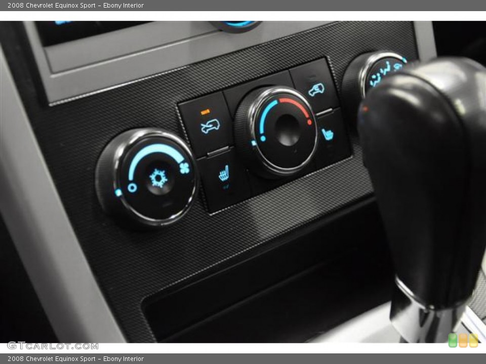 Ebony Interior Controls for the 2008 Chevrolet Equinox Sport #58941828