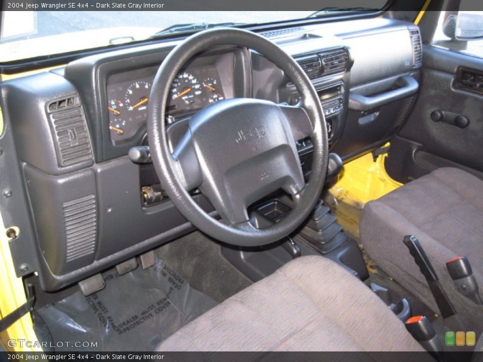 Dark Slate Gray Interior Dashboard for the 2004 Jeep Wrangler SE 4x4 #58942956