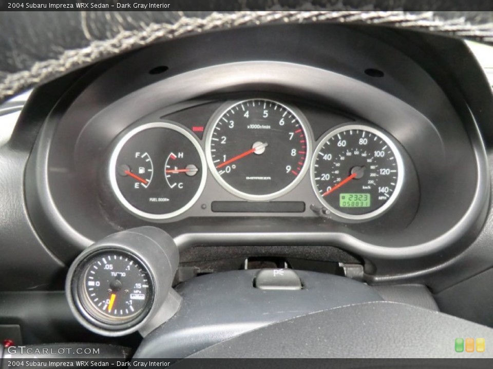 Dark Gray Interior Gauges for the 2004 Subaru Impreza WRX Sedan #58944786