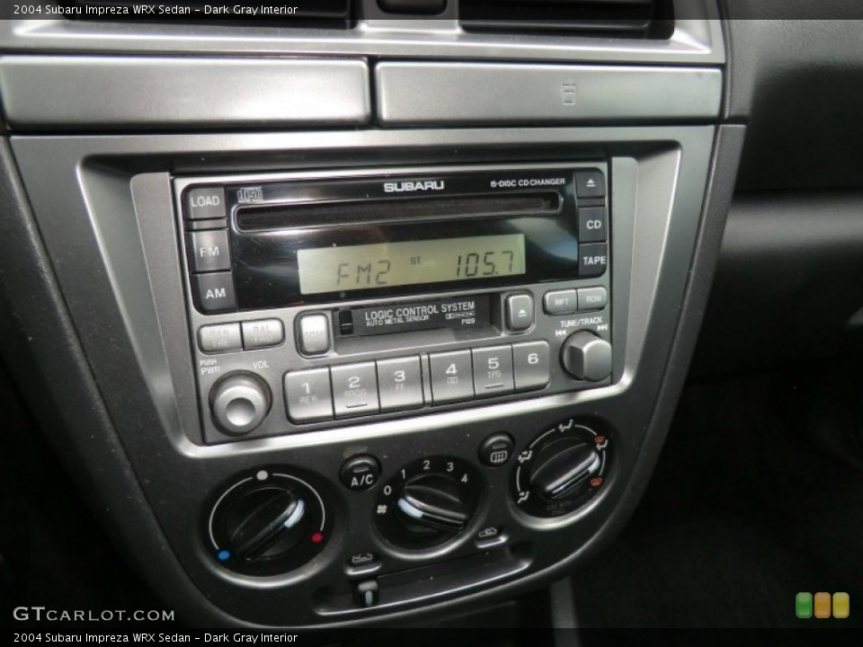 Dark Gray Interior Controls for the 2004 Subaru Impreza WRX Sedan #58944804