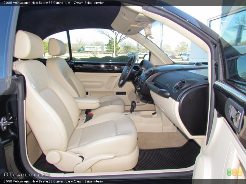 Cream Beige Interior Photo for the 2008 Volkswagen New Beetle SE Convertible #58948029