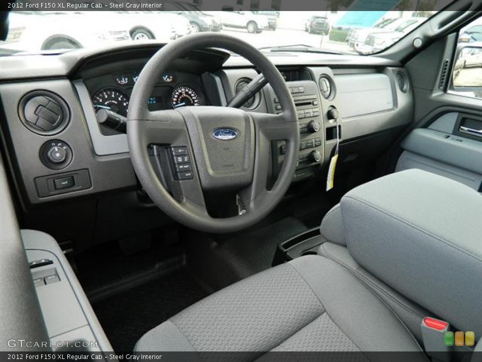 Steel Gray Interior Prime Interior for the 2012 Ford F150 XL Regular Cab #58952337