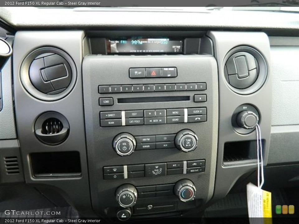 Steel Gray Interior Controls for the 2012 Ford F150 XL Regular Cab #58952355