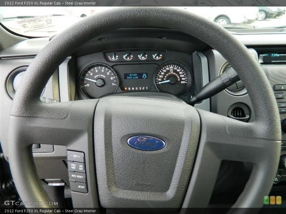 Steel Gray Interior Steering Wheel for the 2012 Ford F150 XL Regular Cab #58952364