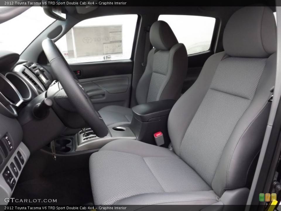 Graphite Interior Photo for the 2012 Toyota Tacoma V6 TRD Sport Double Cab 4x4 #58952502