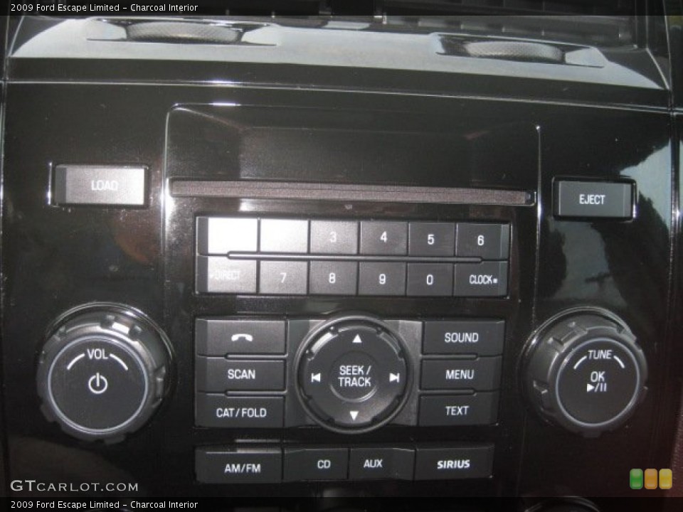 Charcoal Interior Controls for the 2009 Ford Escape Limited #58954278