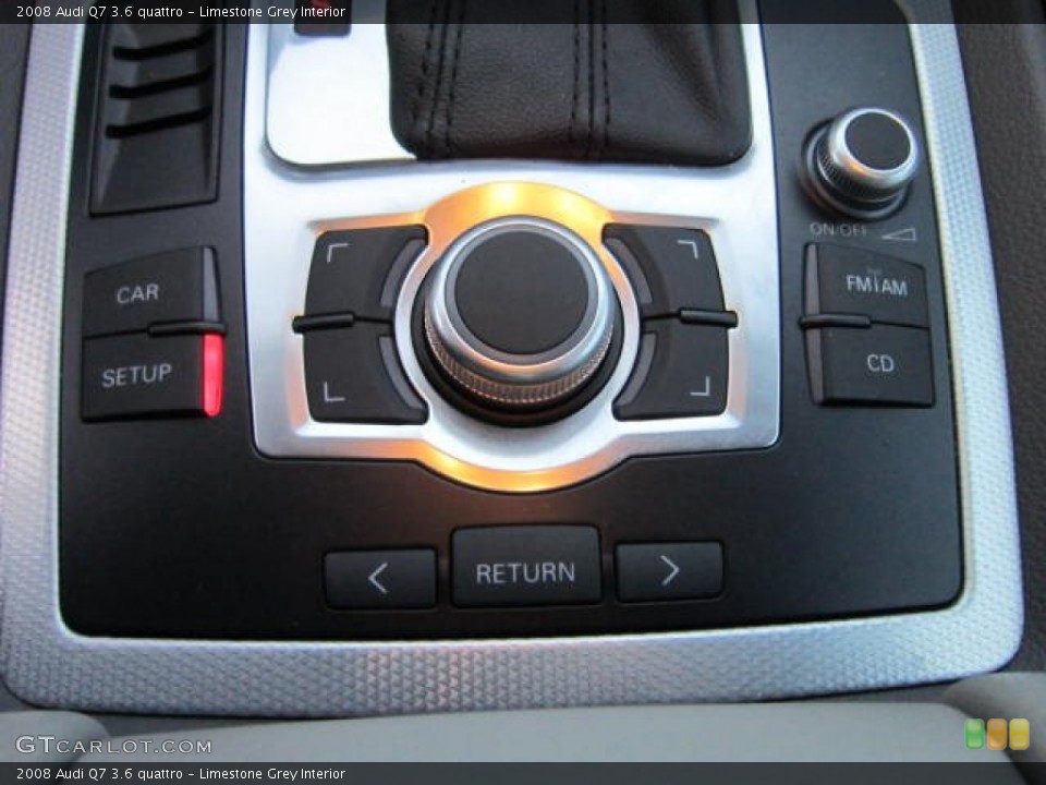 Limestone Grey Interior Controls for the 2008 Audi Q7 3.6 quattro #58954728