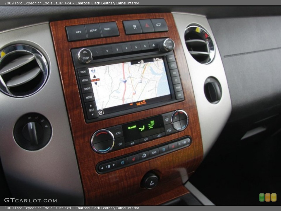 Charcoal Black Leather/Camel Interior Controls for the 2009 Ford Expedition Eddie Bauer 4x4 #58955077