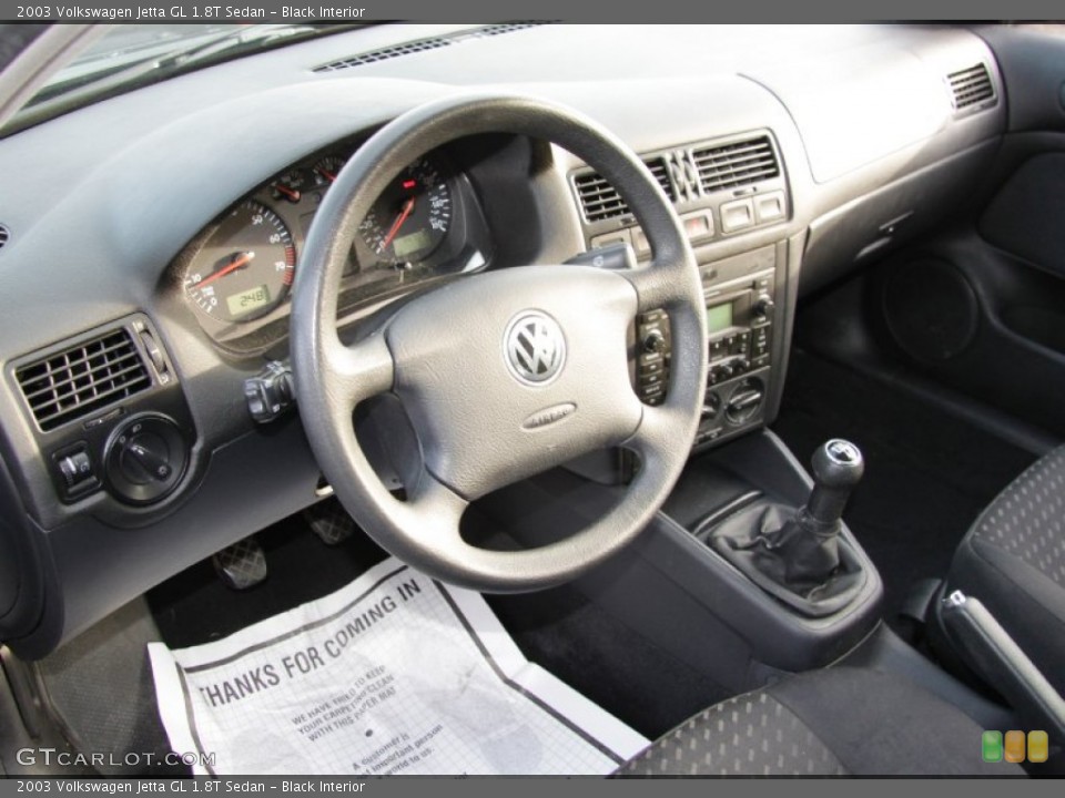 Black Interior Photo for the 2003 Volkswagen Jetta GL 1.8T Sedan #58955475