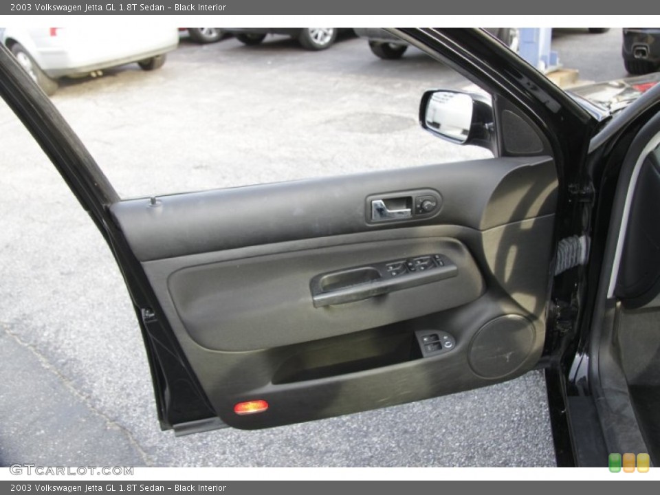 Black Interior Door Panel for the 2003 Volkswagen Jetta GL 1.8T Sedan #58955487