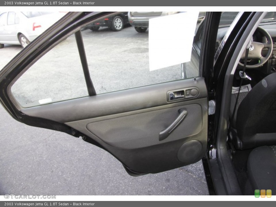 Black Interior Door Panel for the 2003 Volkswagen Jetta GL 1.8T Sedan #58955496