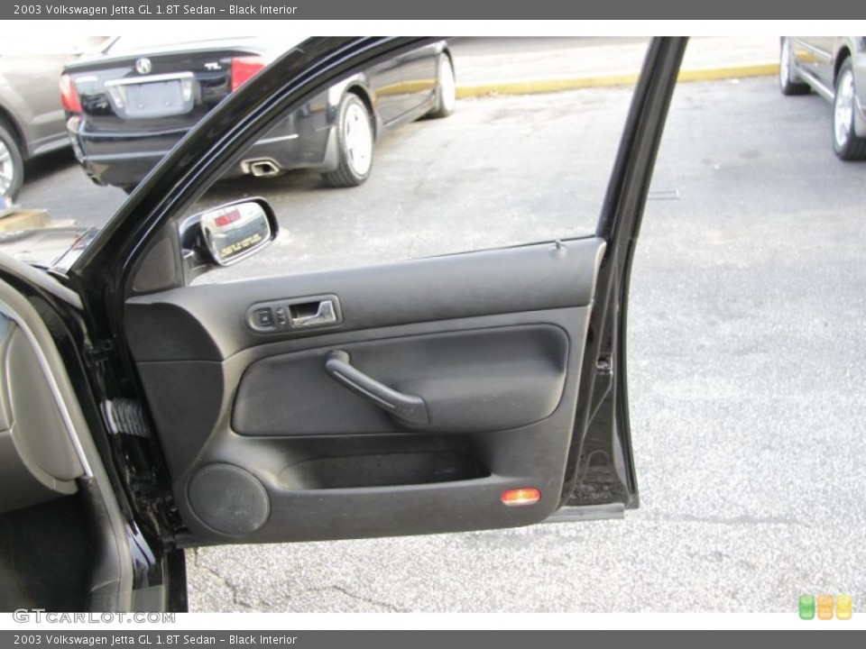 Black Interior Door Panel for the 2003 Volkswagen Jetta GL 1.8T Sedan #58955556