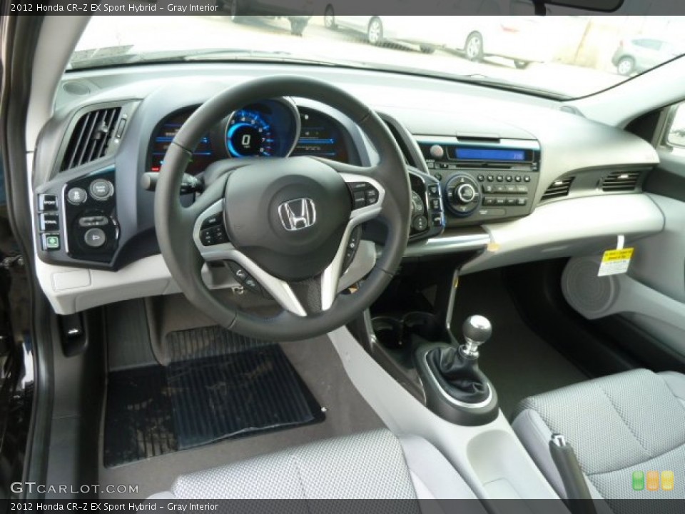 Gray Interior Prime Interior for the 2012 Honda CR-Z EX Sport Hybrid #58956258