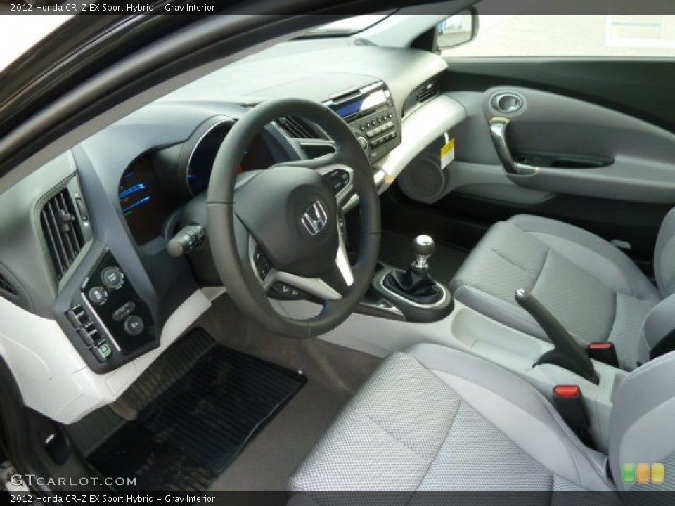 Gray Interior Photo for the 2012 Honda CR-Z EX Sport Hybrid #58956273