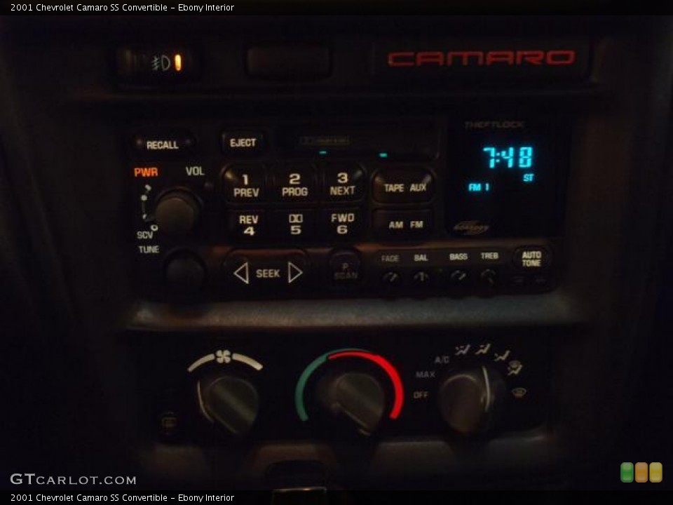 Ebony Interior Audio System for the 2001 Chevrolet Camaro SS Convertible #58956699