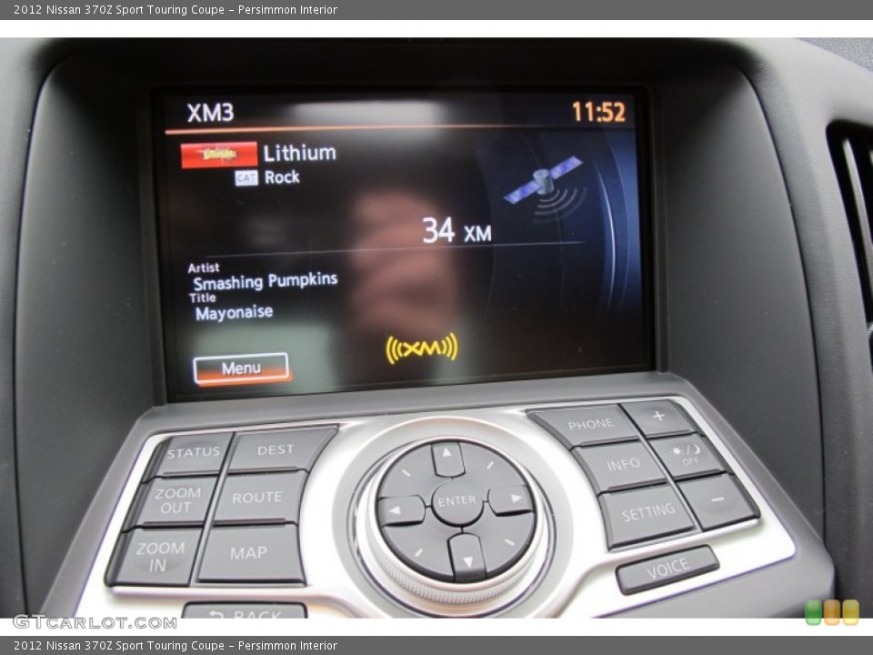Persimmon Interior Controls for the 2012 Nissan 370Z Sport Touring Coupe #58958391