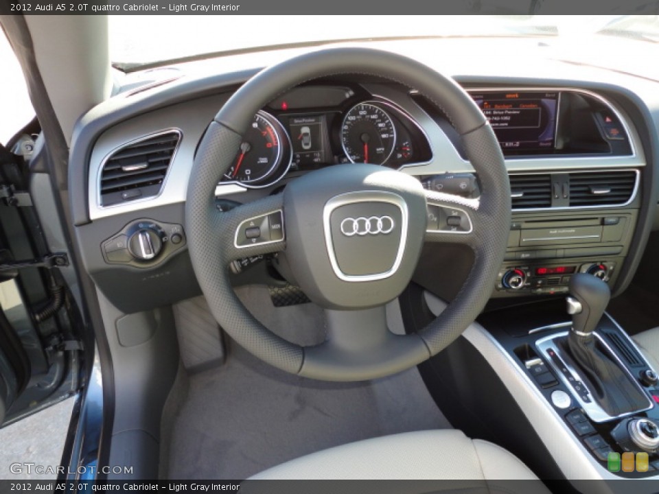 Light Gray Interior Steering Wheel for the 2012 Audi A5 2.0T quattro Cabriolet #58959675