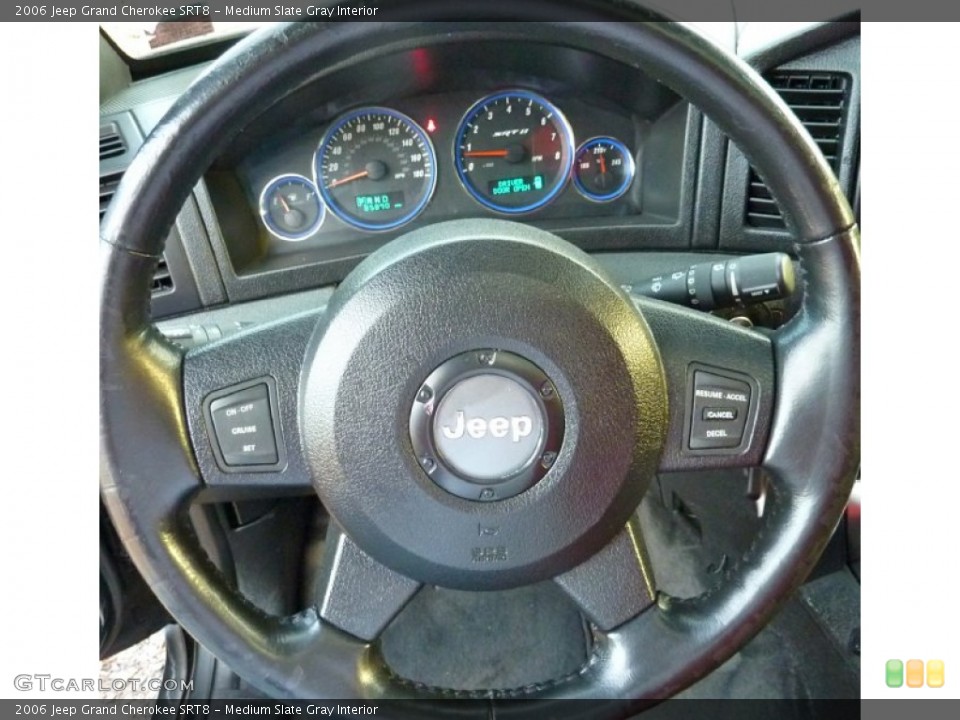 Medium Slate Gray Interior Steering Wheel for the 2006 Jeep Grand Cherokee SRT8 #58960206