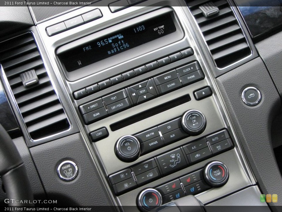 Charcoal Black Interior Controls for the 2011 Ford Taurus Limited #58960689