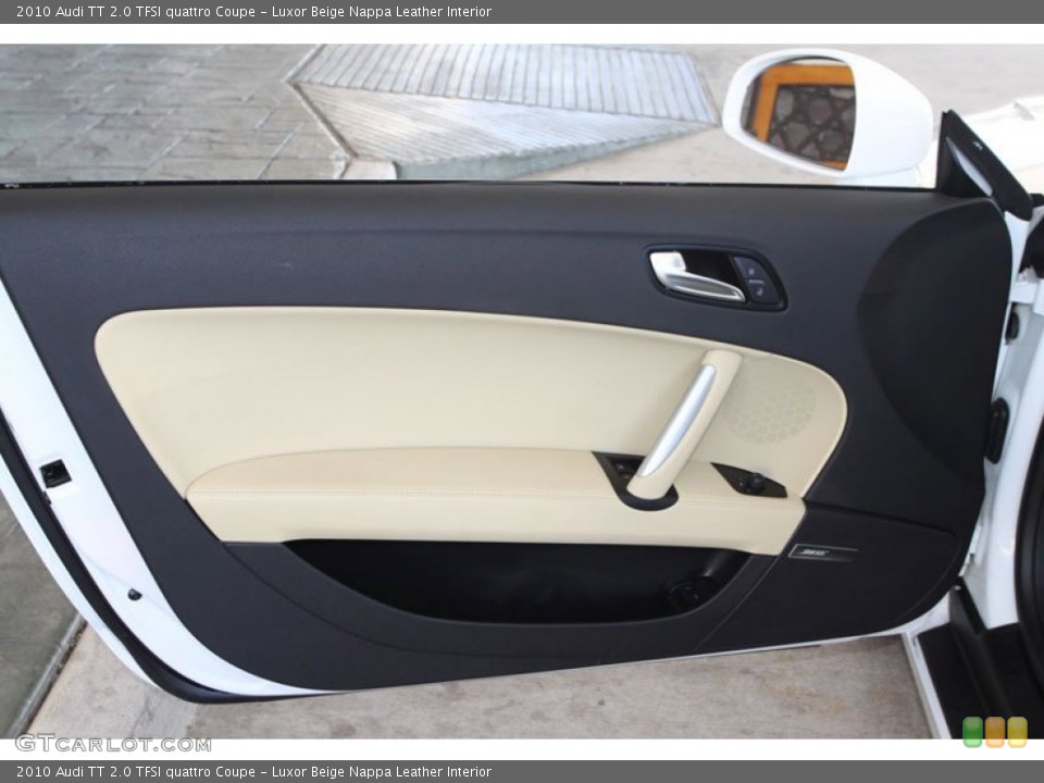 Luxor Beige Nappa Leather Interior Door Panel for the 2010 Audi TT 2.0 TFSI quattro Coupe #58961403