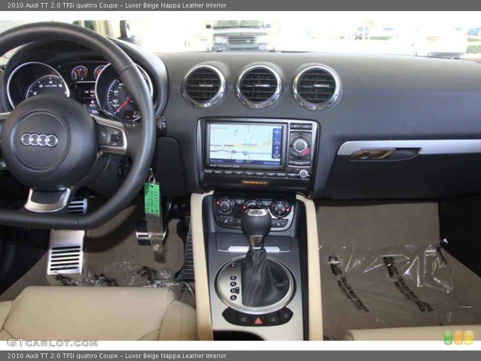 Luxor Beige Nappa Leather Interior Dashboard for the 2010 Audi TT 2.0 TFSI quattro Coupe #58961499