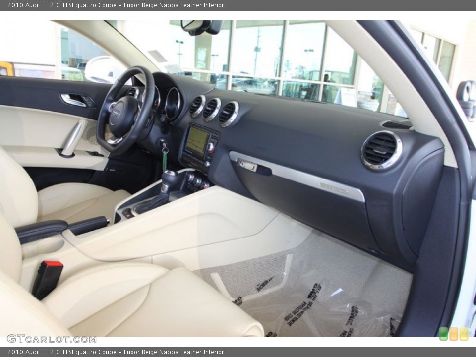 Luxor Beige Nappa Leather Interior Dashboard for the 2010 Audi TT 2.0 TFSI quattro Coupe #58961553