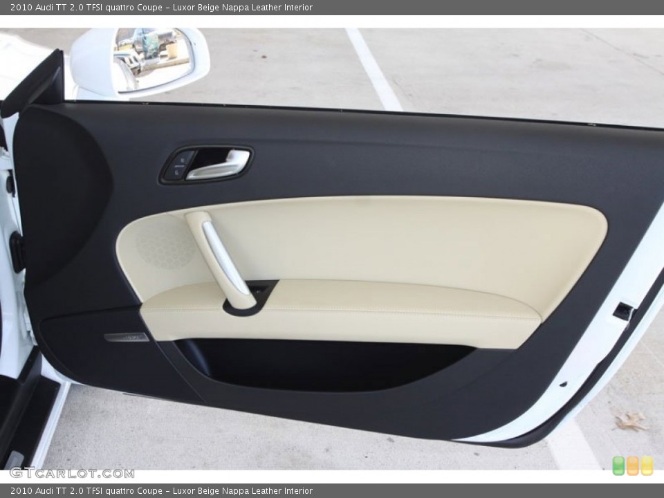 Luxor Beige Nappa Leather Interior Door Panel for the 2010 Audi TT 2.0 TFSI quattro Coupe #58961565