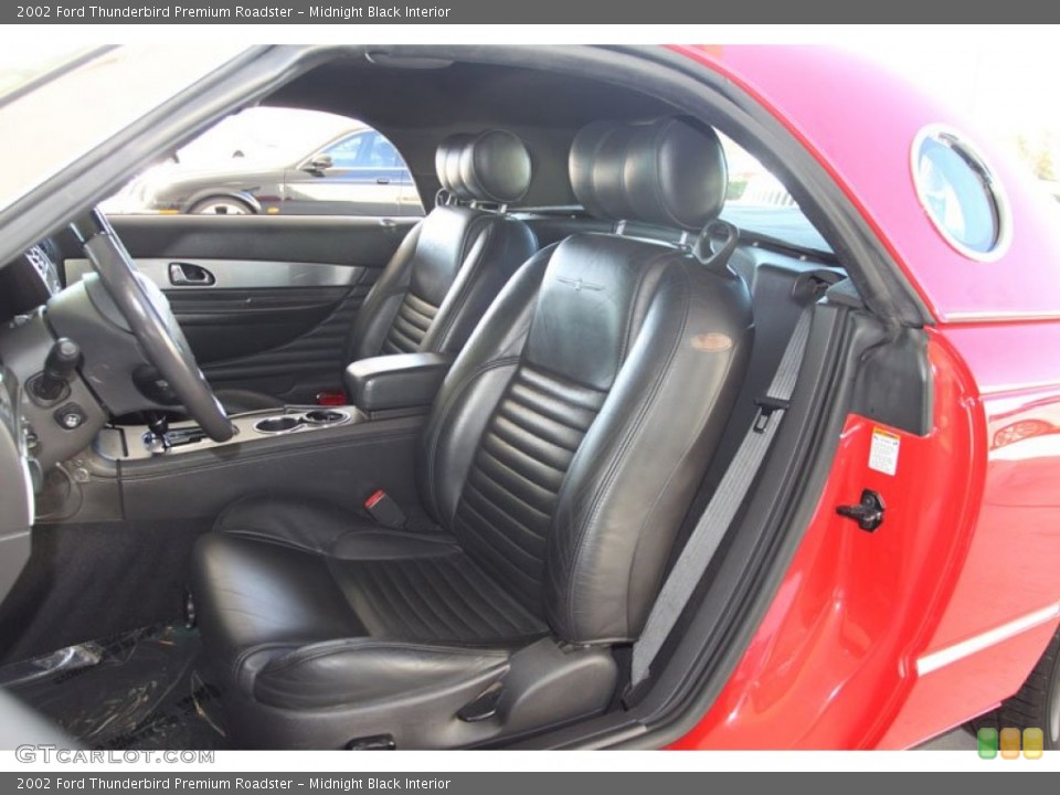 Midnight Black Interior Photo for the 2002 Ford Thunderbird Premium Roadster #58962348