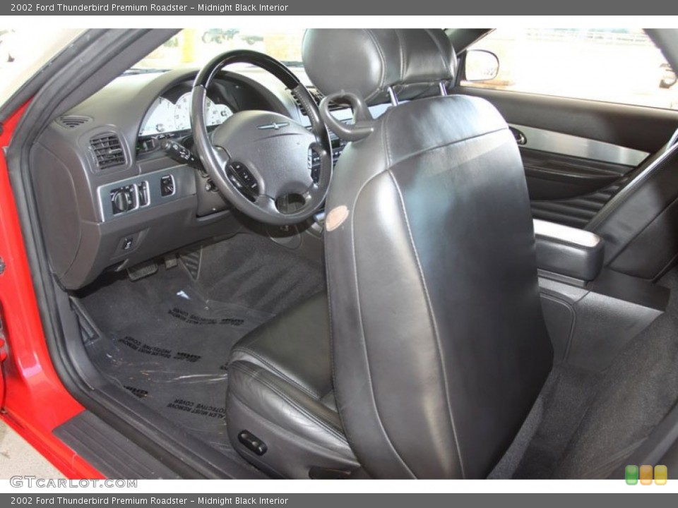 Midnight Black Interior Photo for the 2002 Ford Thunderbird Premium Roadster #58962351