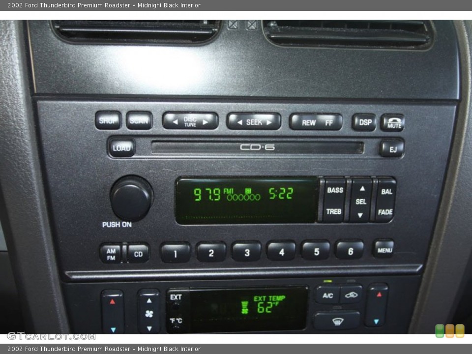 Midnight Black Interior Audio System for the 2002 Ford Thunderbird Premium Roadster #58962426