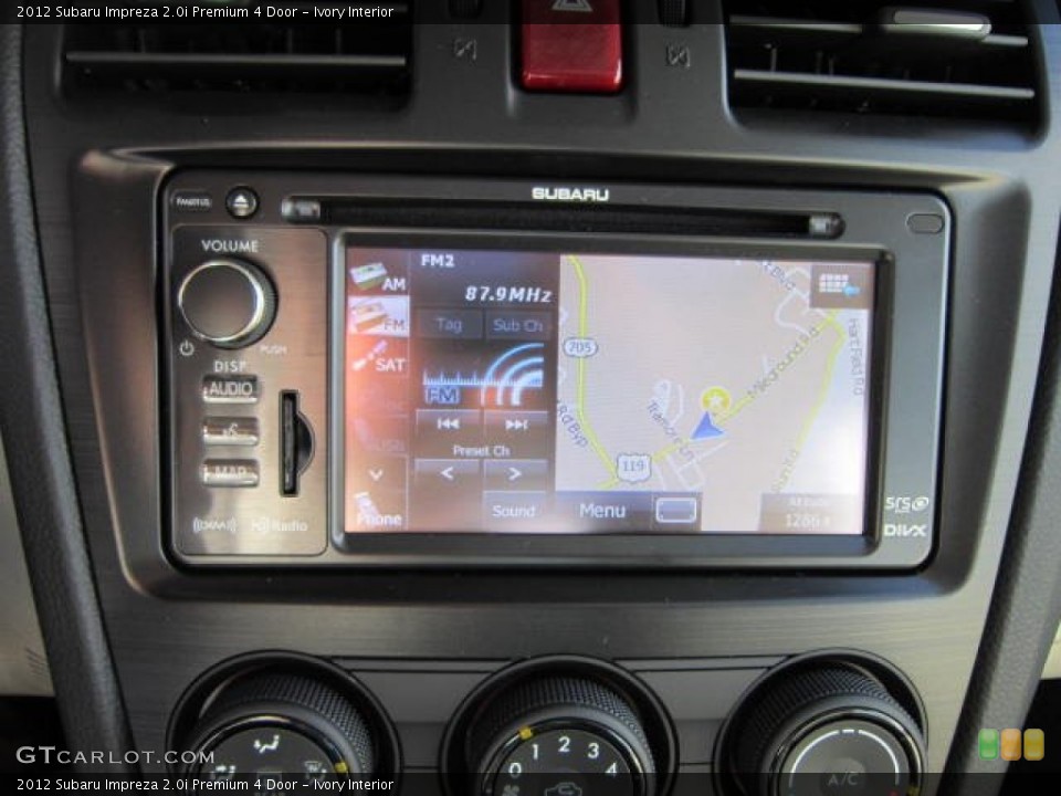 Ivory Interior Navigation for the 2012 Subaru Impreza 2.0i Premium 4 Door #58964289