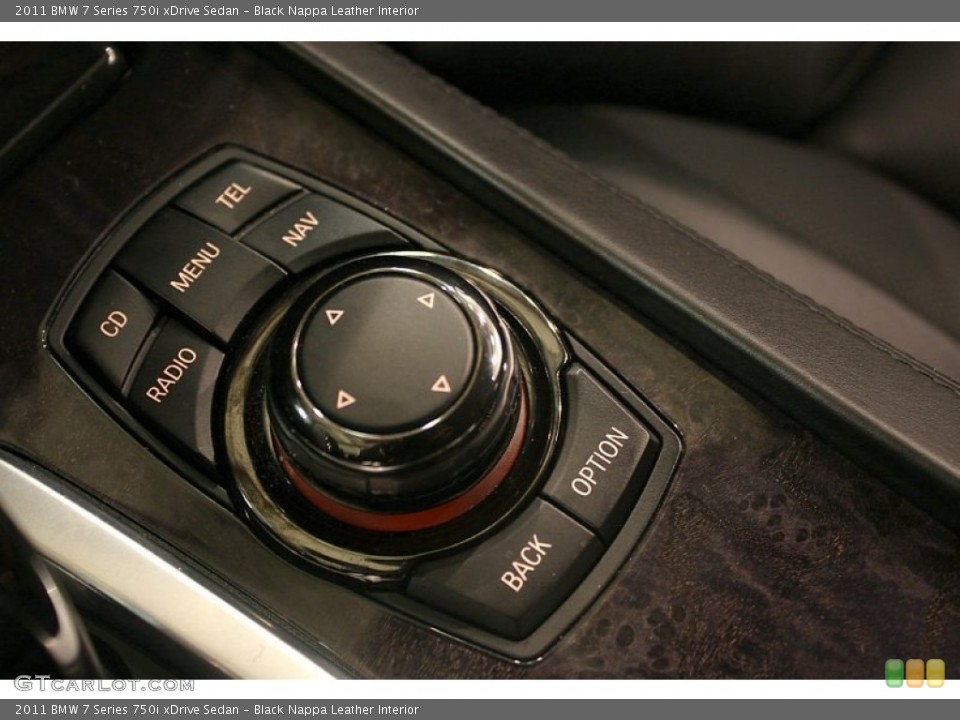 Black Nappa Leather Interior Controls for the 2011 BMW 7 Series 750i xDrive Sedan #58966794